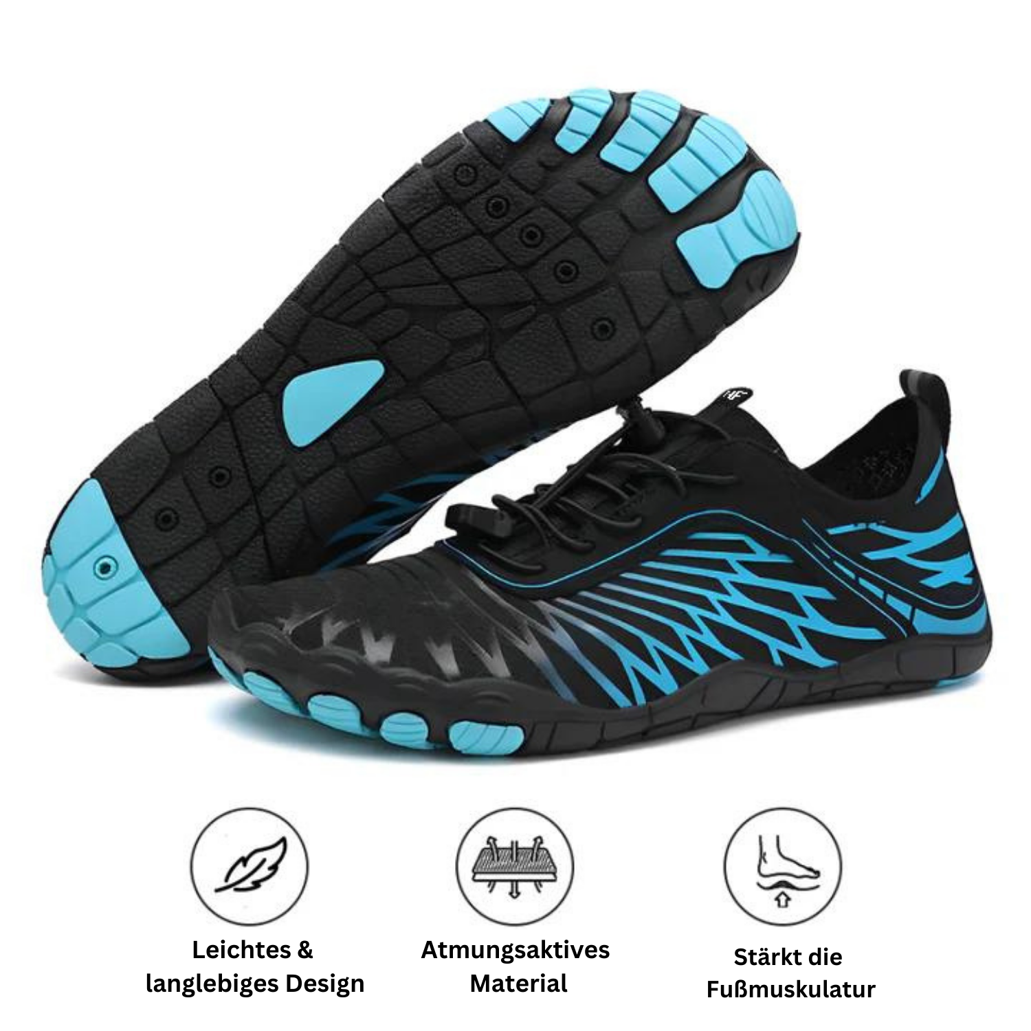 FlexiShoe - Gesunde und rutschfeste Barfußschuhe (Unisex)