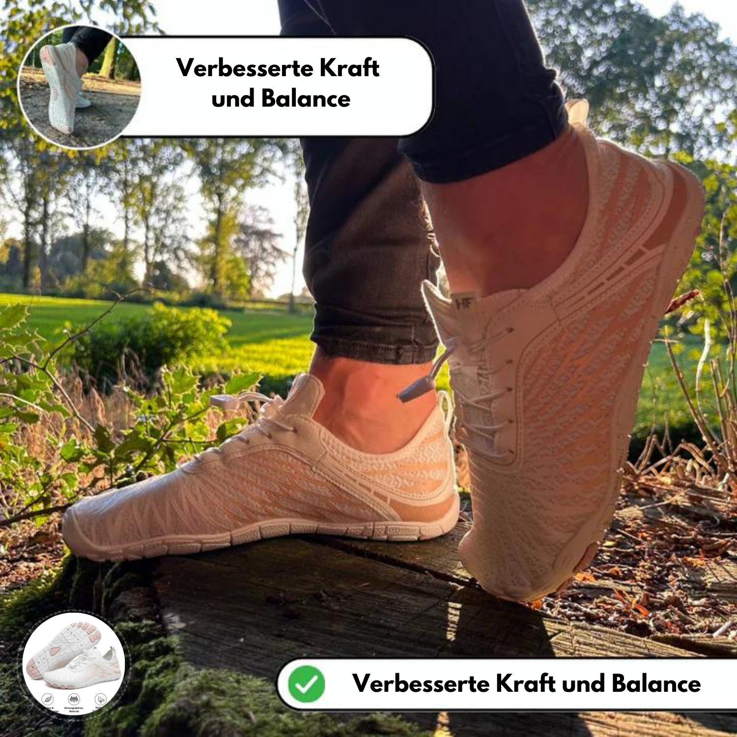 FlexiShoe - Gesunde und rutschfeste Barfußschuhe (Unisex)